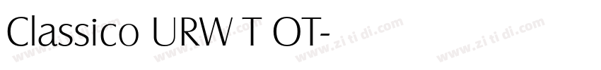 Classico URW T OT字体转换